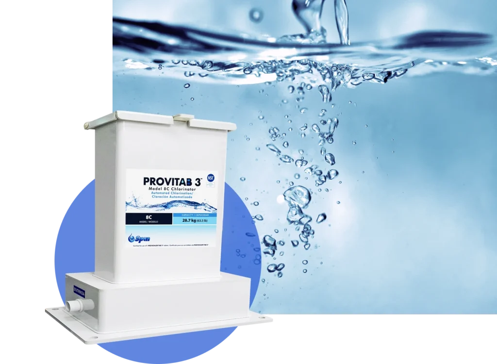 The PROVITAB™ 3 water chlorination and treatment system.